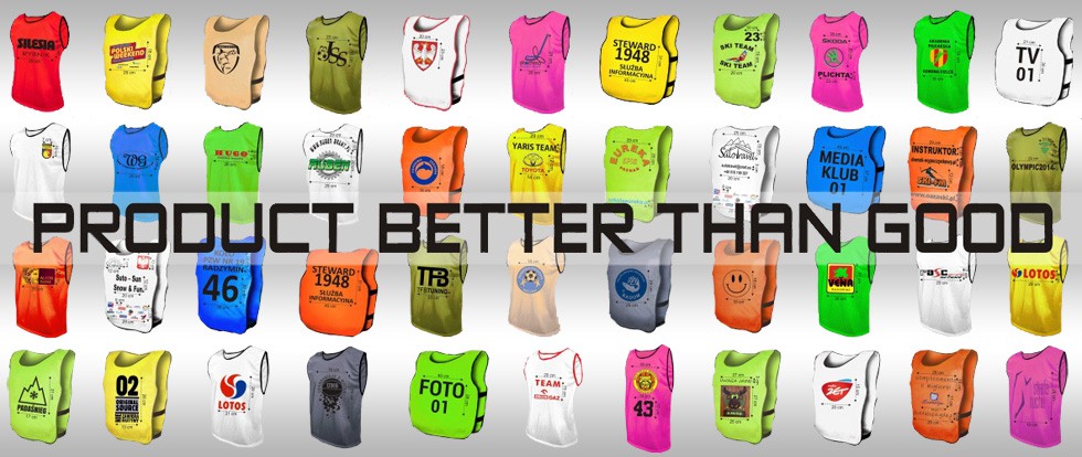 Znaczniki sportowe plastrony koszulki informacyjne producent Polska